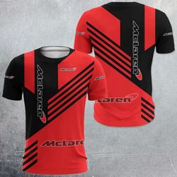 new 2024-25 mclaren 3d printing t-shirt: high-quality fabric limited stock