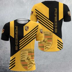 limited stock: trendy porsche 3d t-shirt with stylish print for 2024-25
