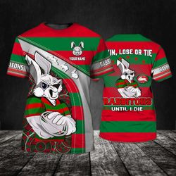 custom south sydney rabbitohs win lose or tie t-shirt - nrl fan gift