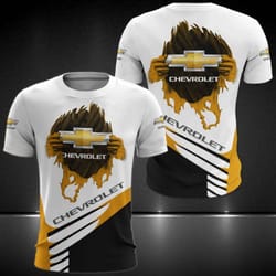 chevrolet apparel: stylish & comfortable t-shirt and zip bomber for chevy enthusiasts - 3d shirt overprint all