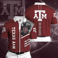custom texas a&m aggies polo shirt - display team spirit with 173 design