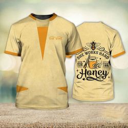 bee keeper women s shirt: she works hard for the honey - love bee tee