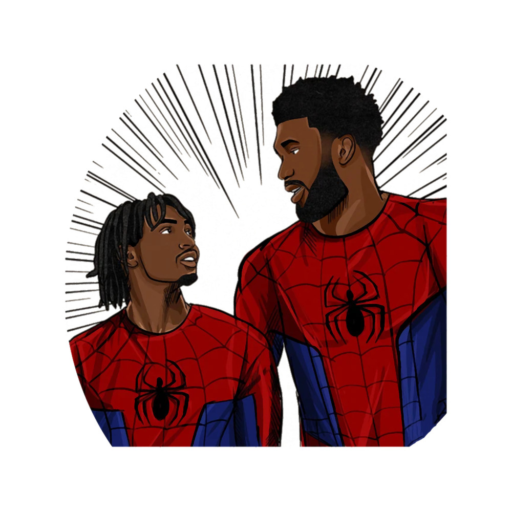 tyrese maxey spider funny.png