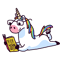 Unicorn Believe in Yourself Magically Fabulous II Fitted .png