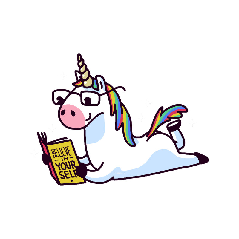 Unicorn Believe in Yourself Magically Fabulous II Fitted .png