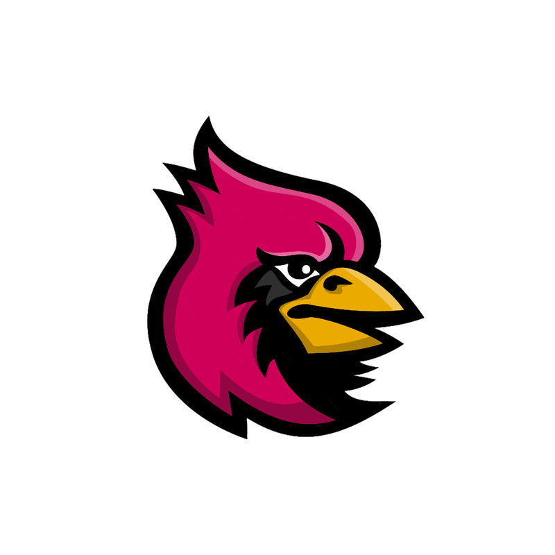 Cardinal Bird Head Mascot.png