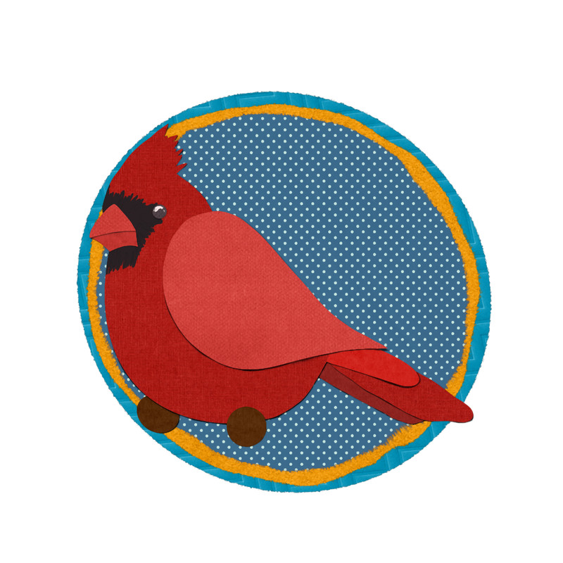 Paper craft cardinal .png
