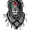 Palestinian Lion Free Palestine Free Gaza Palestine Flag.png