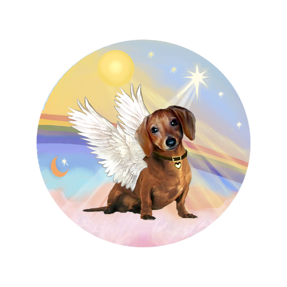 Dachsund Angel in Heavens Clouds .png