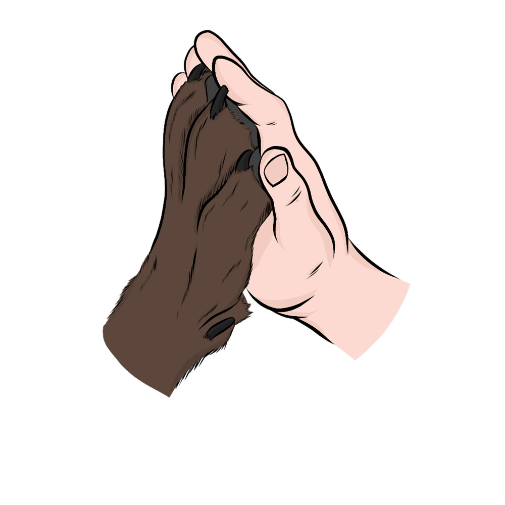 My Best Friend Brown Dog!Fitted V-Neck .png