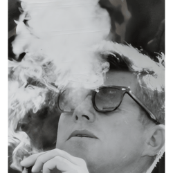 jfk smoking with shades john f. kennedy president