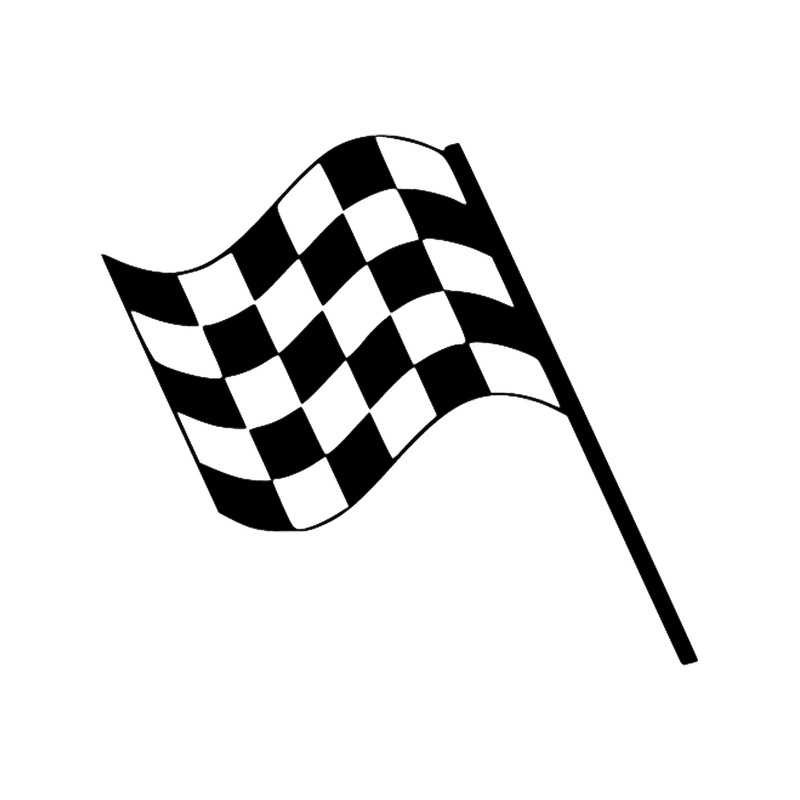 F1 Checkered Finish Line Flag Long .png