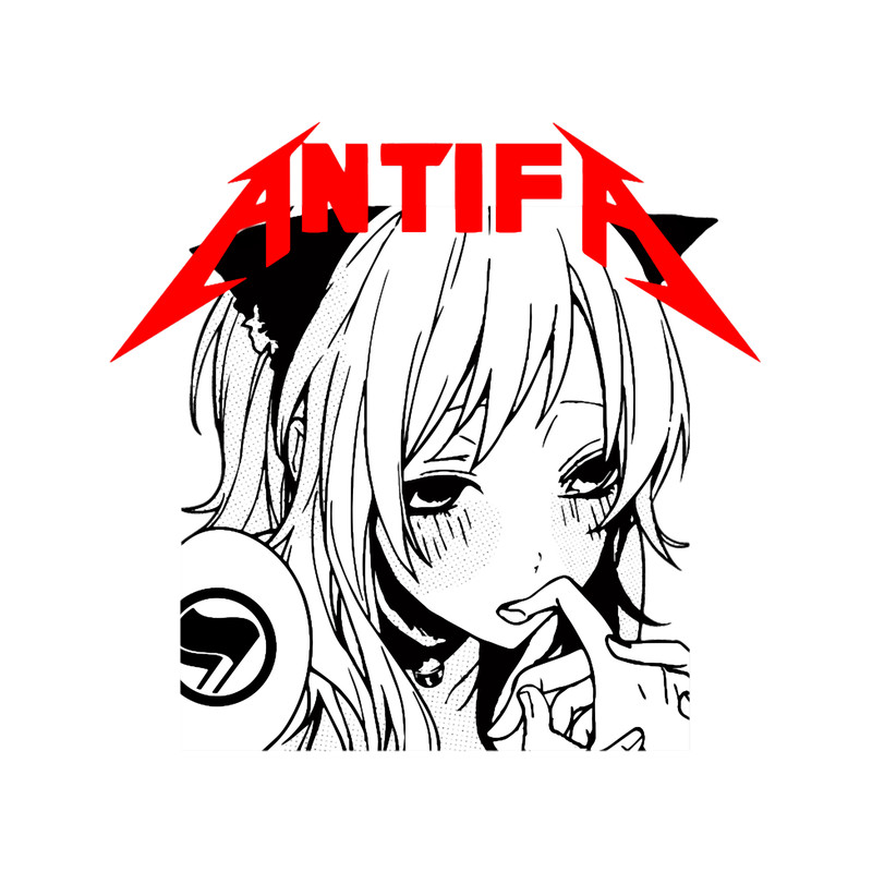 Antifa Cat Girl Metal .png