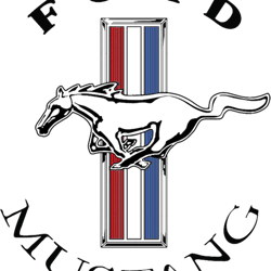 ford mustang logo colour blk