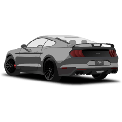 ford mustang print long