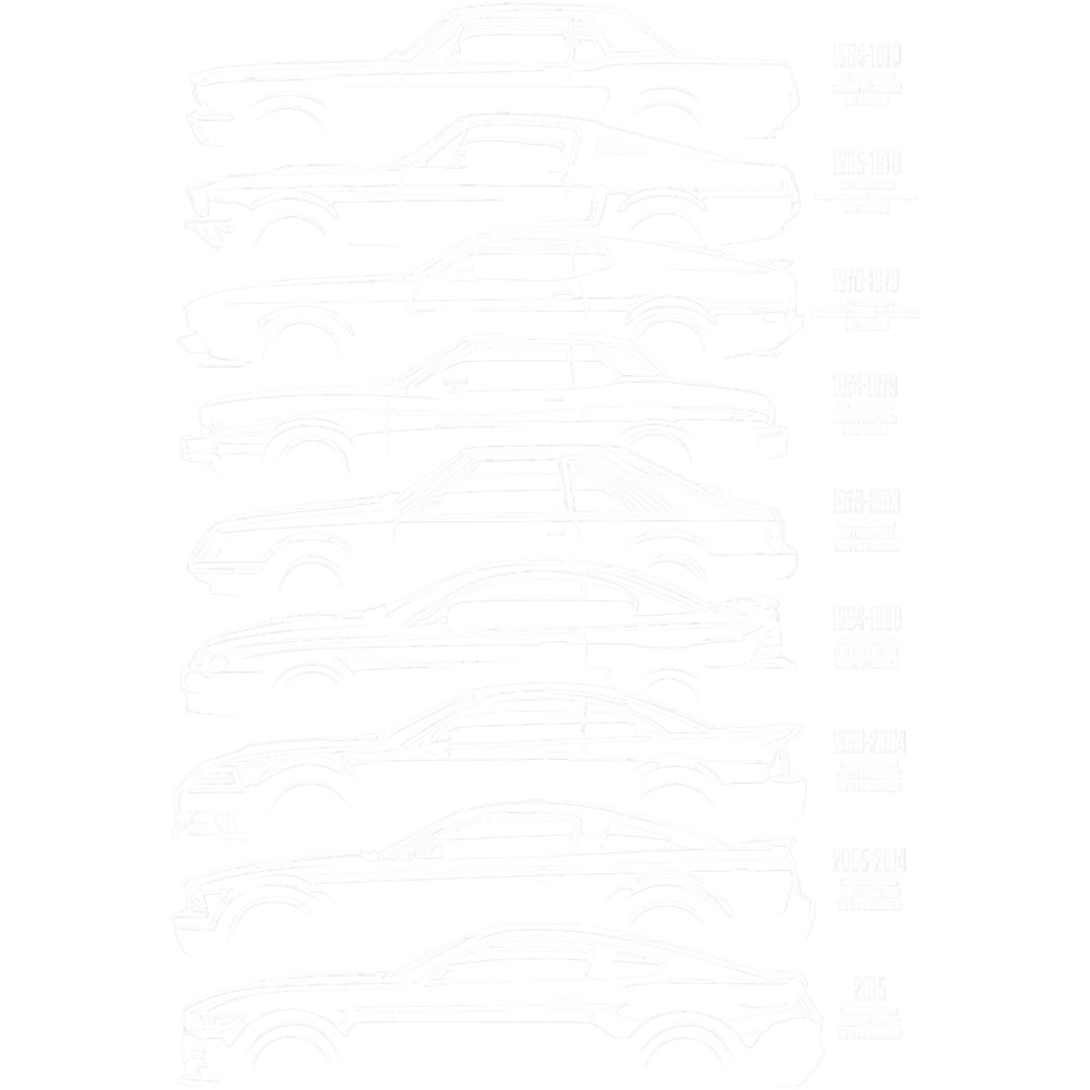 Mustang History Silhouette Retro Generation Vintage Models.png
