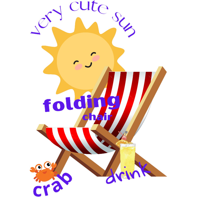 folding chair with sun, crab and drink.png