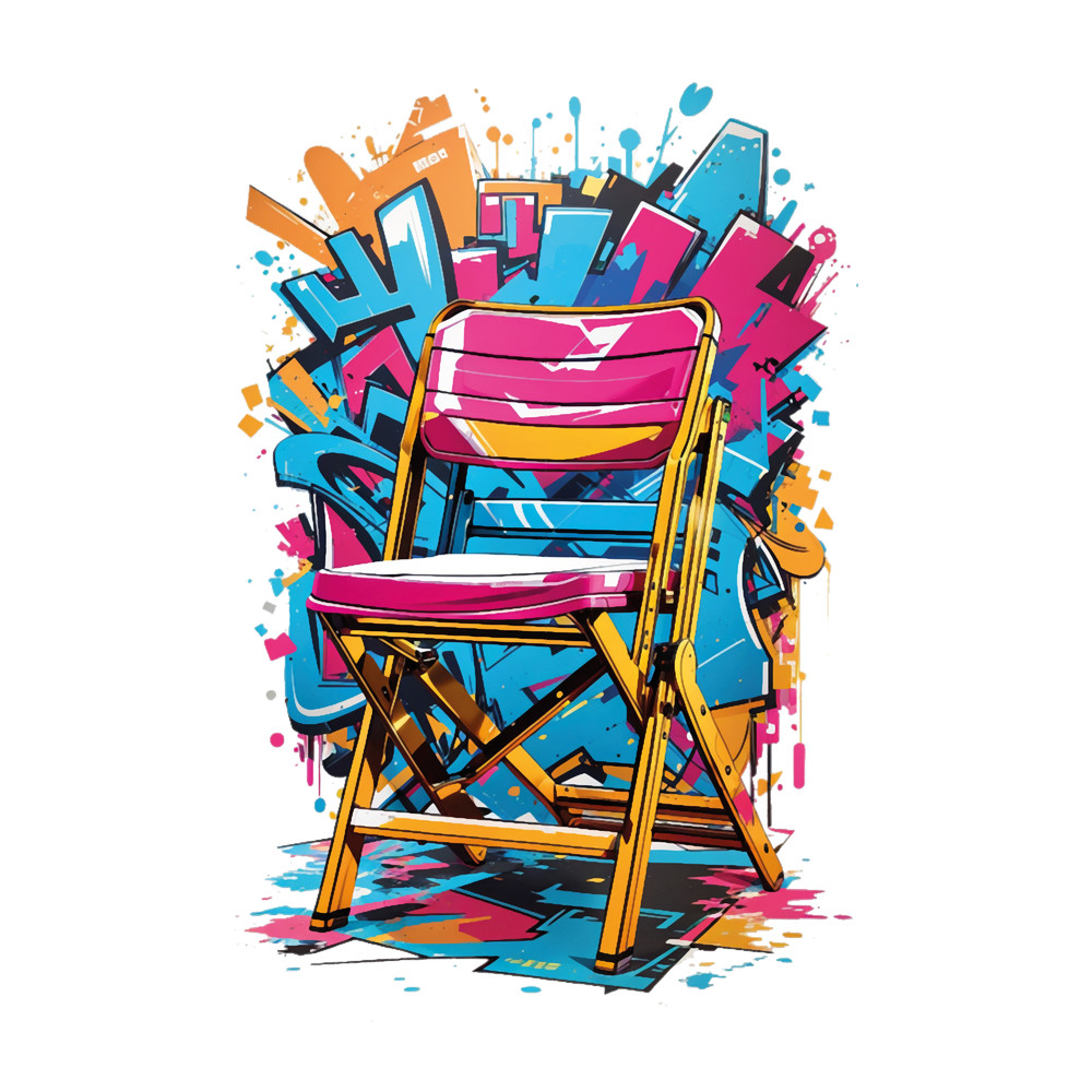 Folding Chair, Vector design .png