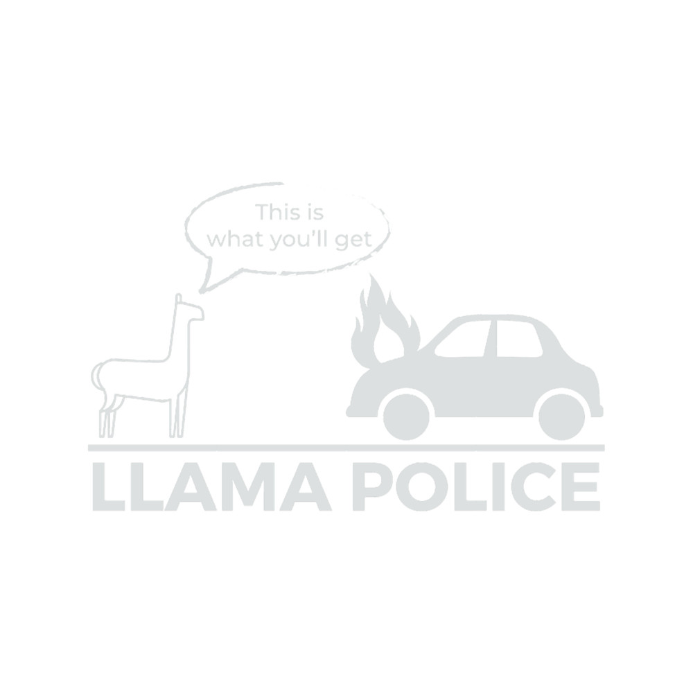 Llama Police Funny Radiohead OK Computer Pun (Dark BG).png