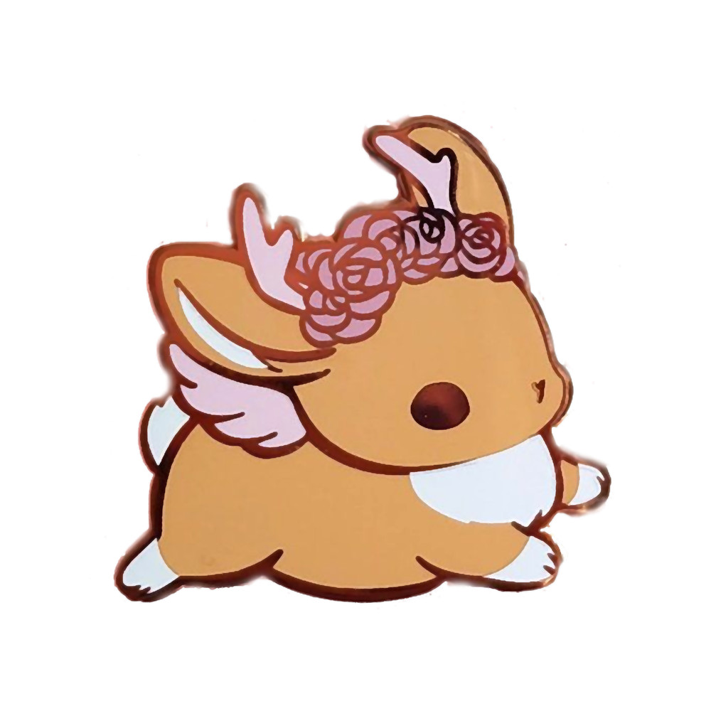 Cute Bunny Deer Jack Rabbit Tumblr Enamel Pin Cottage Core.png