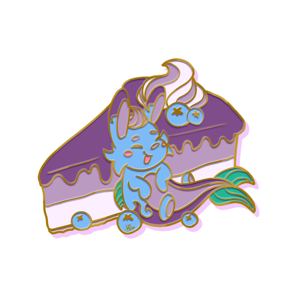 Faux Enamel Blueberry Cheescake.png