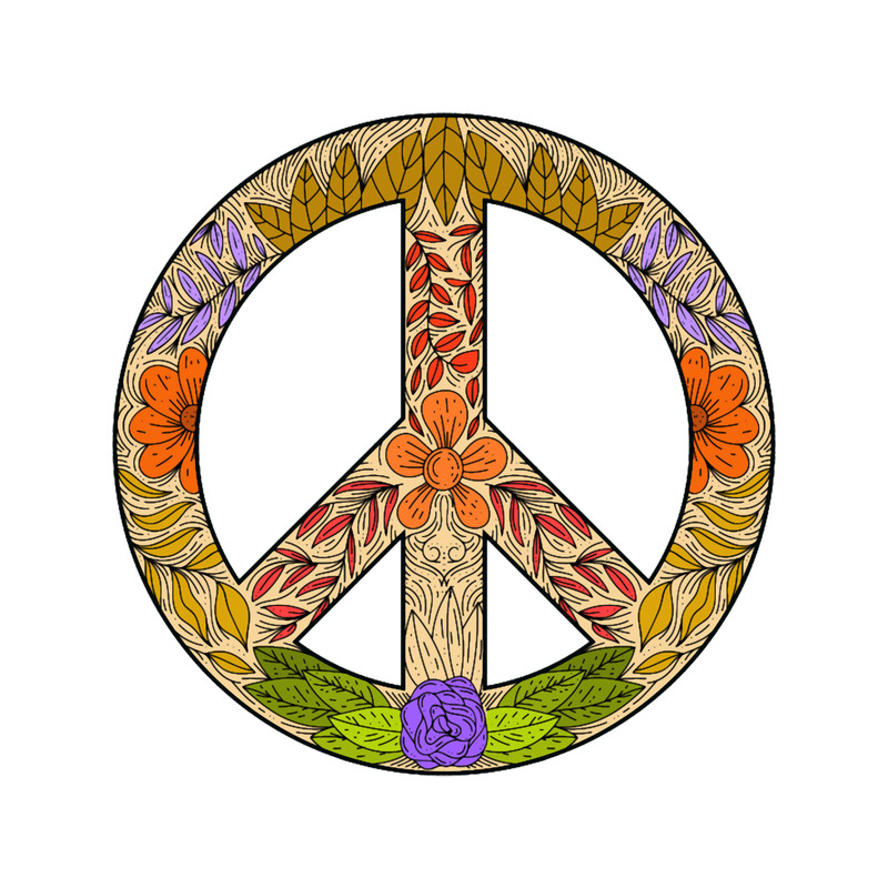 Flower Peace , Grunger Peace Logo.png