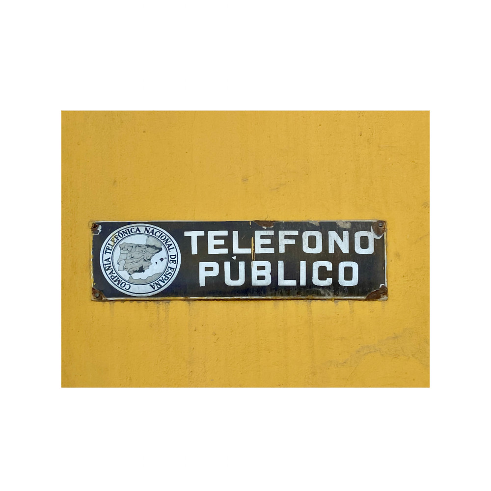 Public Telephone porcelain enamel sign Long .png