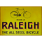 Vintage enamel Raleigh bicycle advertising sign.png