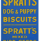 Vintage enamel Spratts dog biscuits advert.png