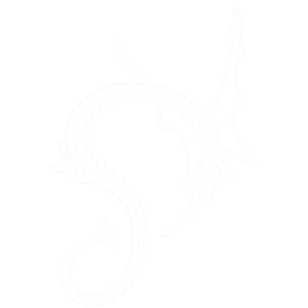 Curled Dragon - White on Black.png