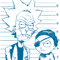 Cool Rick and Morty Line art.png