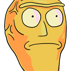 floating head pattern from rick and morty (fan art)