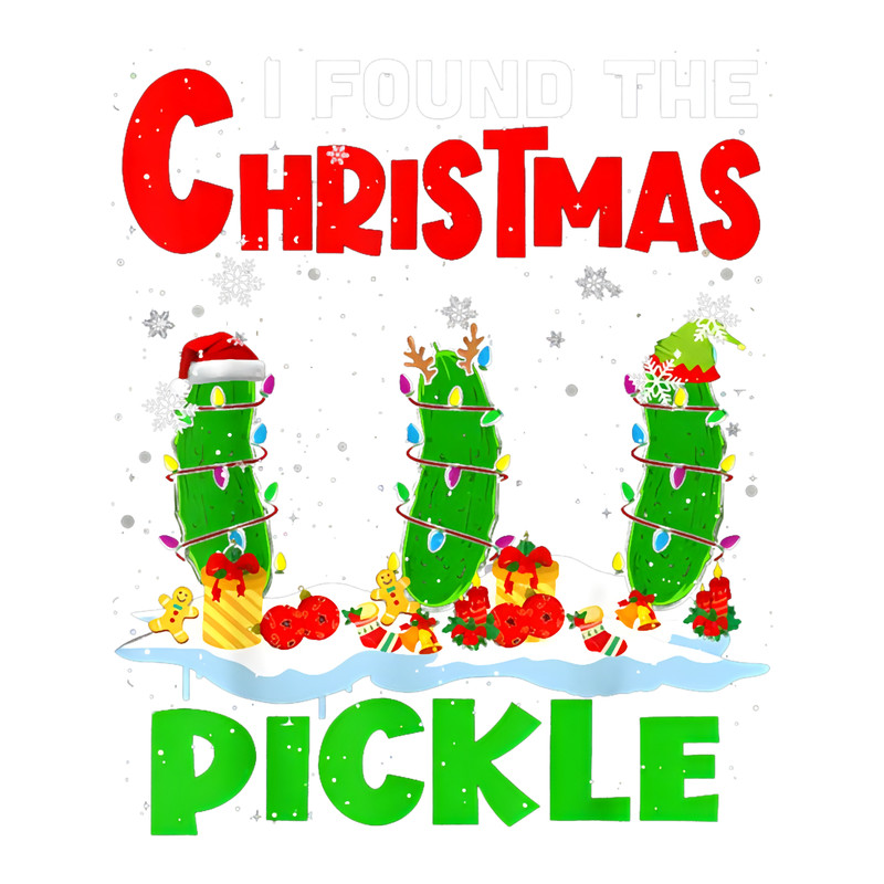 I Found The Christmas Pickle Xmas Wall And Art Print .png