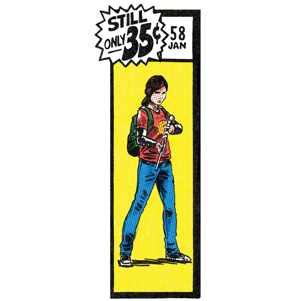Comic book corner box - Ellie The Last of Us fan art .png