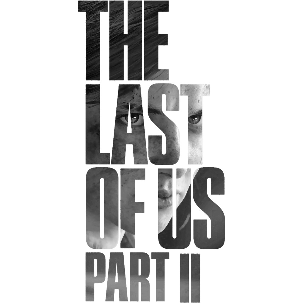 The Last Of Us Part 2 Vengeful Ellie (black _amp_ white).png