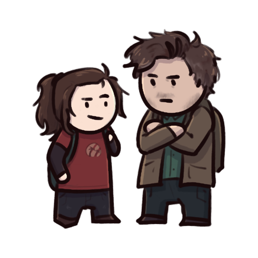 tiny Joel and Ellie .png