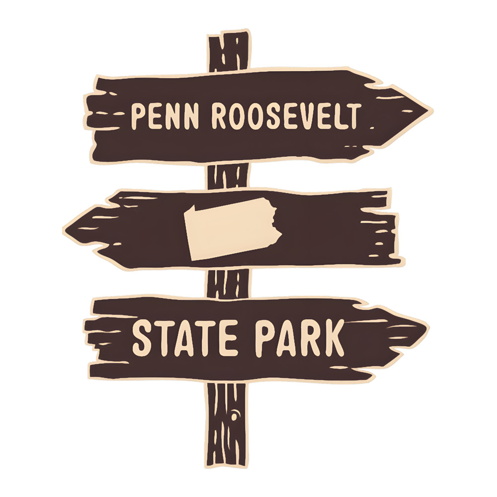 Penn Roosevelt State Park - Pennsylvania State Park Wildlife PA Trail Head Marker t ttT-Shi.png