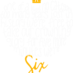 six the musical handlettered heart lyrics one of a kind, no category
