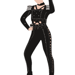 swing (black costume)karissix the musical