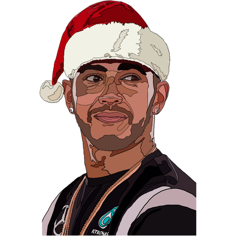 Lewis Hamilton Santa Hat.png
