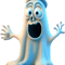Scared Ghost Face - Funny Ghost.png