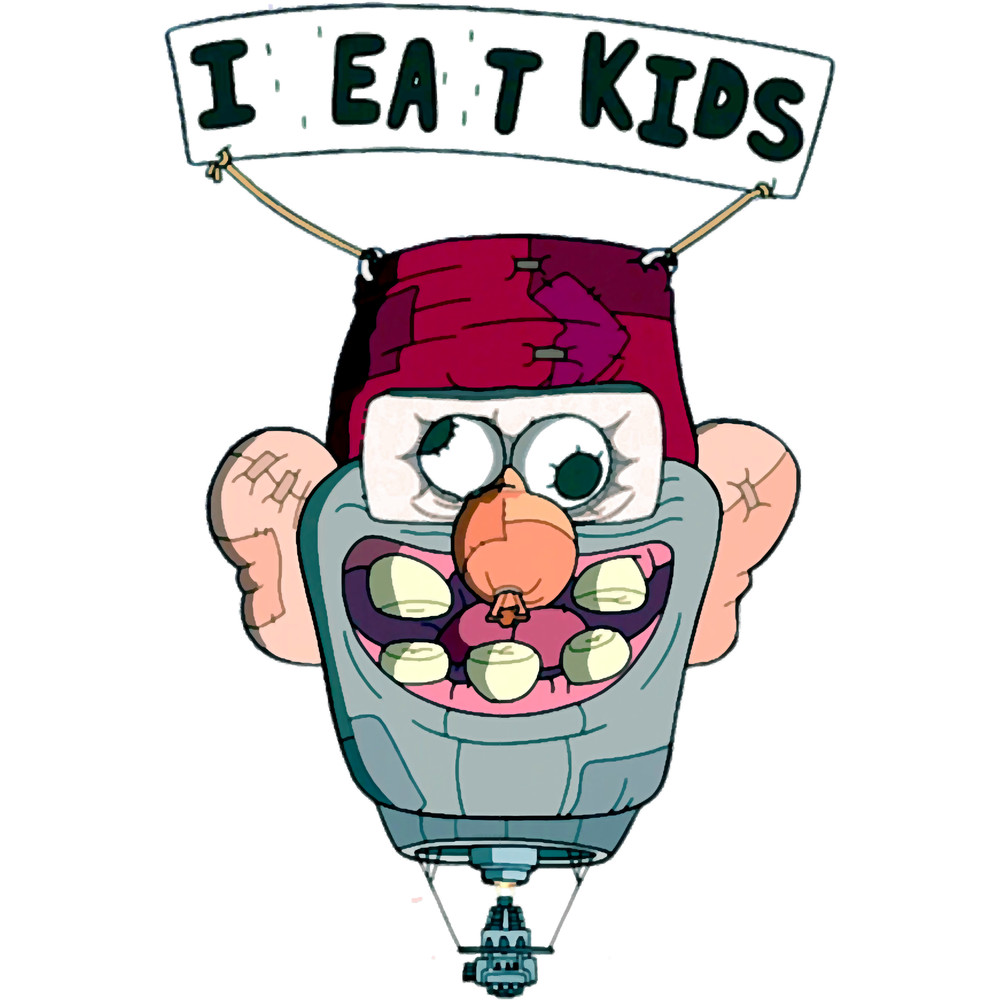 Gravity Falls I Eat Kids Balloon.png
