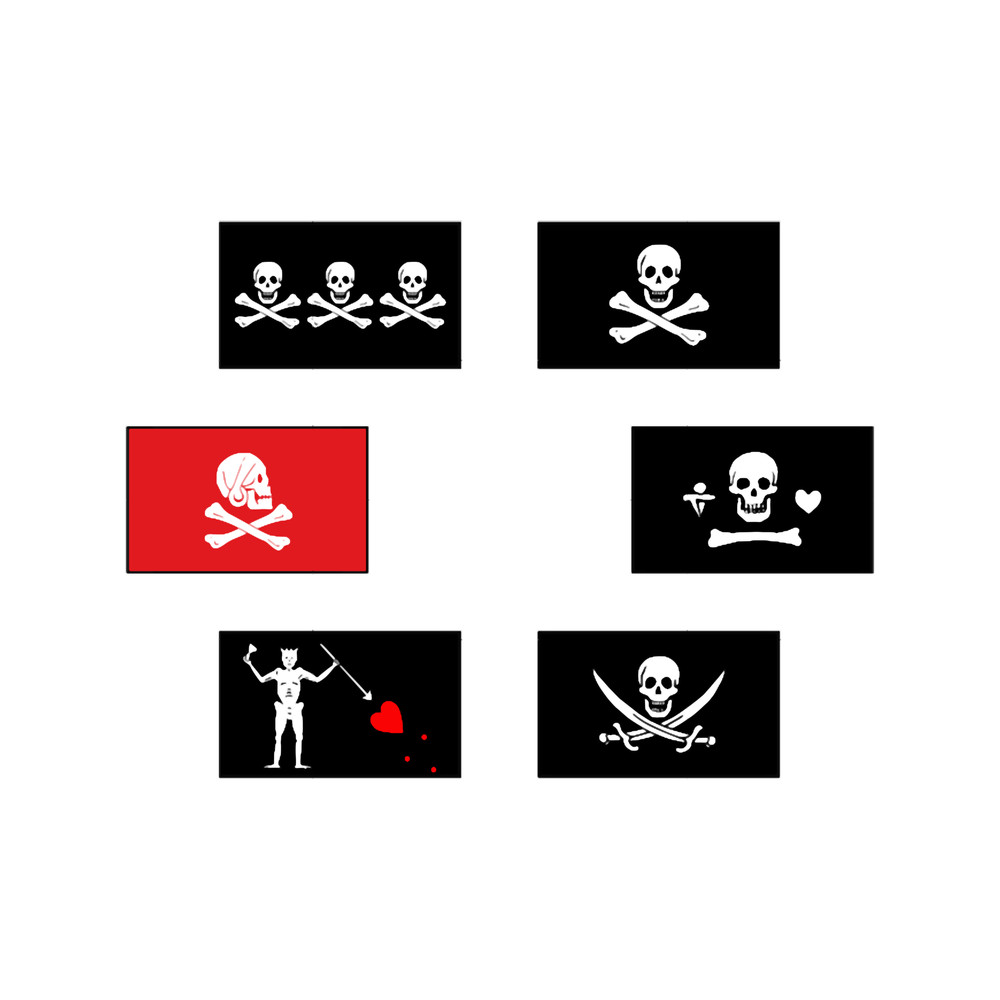 Pack of Tiny Pirate Flags .png
