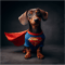 Superhero Dachshund Tiny Hero, Big Bark .png