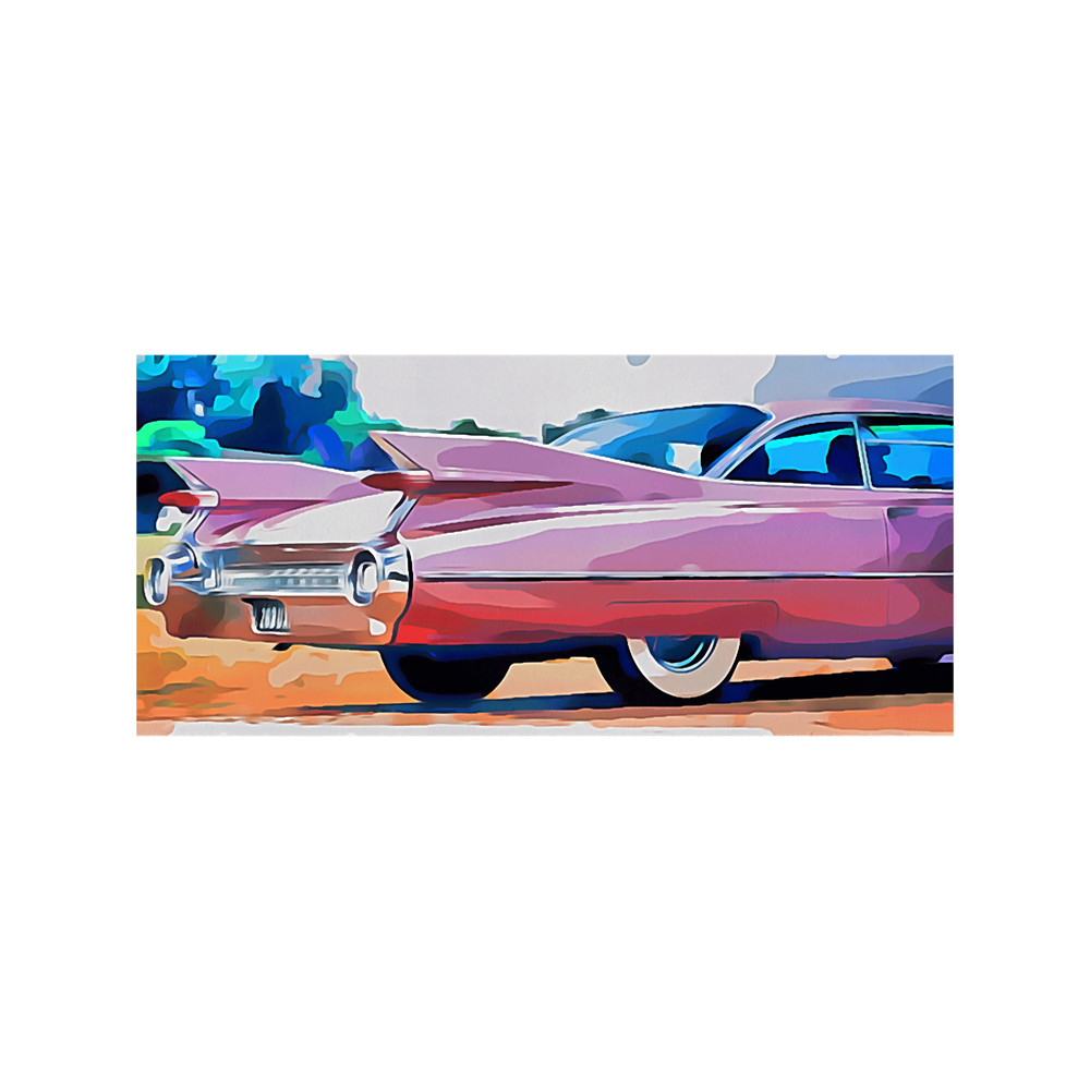 Cartoon style Pink cadillac .png