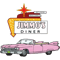 Jimmos American Diner Sign With Pink Cadillac 1950s Nostalgia.png