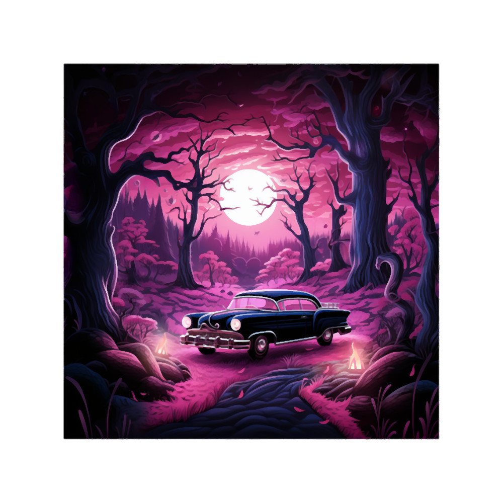 Pink Cadillac on a Spooky Ride.png