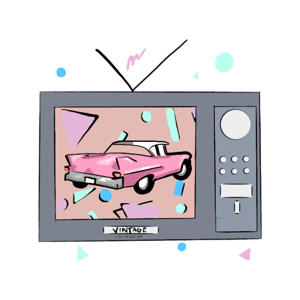 Retro Pink Cadillac and Tv Design.png