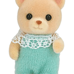 bear cub in cute blue outfit