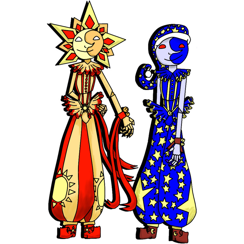 FNAF Sun and Moon (White) .png